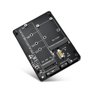 ELUTENG M.2 to SATA Adapter - 2 in 1 Converter for MSATA/M.2 NGFF SSD to 2.5" SATA III, Supports B&M Key, Not for M Key