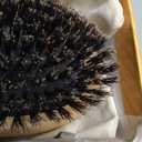 Belula 100% Boar Bristle Hair Brush Set (Medium). Soft Natural Bristles for Thin and Fine Hair. Restore Shine And Texture. Wooden Comb, Travel Bag and Spa Headband Included!