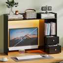 ChooChoo Desktop Bookshelf with LED Lights and 4 Shelves