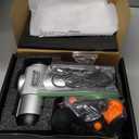 TOLOCO Massage Gun, Muscle Massage Gun Deep Tissue for Athletes with 10 Massage Heads, Electric Percussion Massager for Any Pain Relief, Valentines Day Gifts for Him Her, Silver