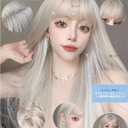 MGRANDE wig premium line 【 active top stylist produce 】 6 items set inner color line women's original wig semi-long small face effect（white beigeLSt DY24A）