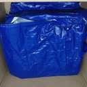 TICONN 6 Pack Extra Large Moving Bags Heavy Duty with Zippers & Carrying Handles, Durable Storage Bags Moving Boxes for Closet Organizers and Storage (6 Pack, Blue)