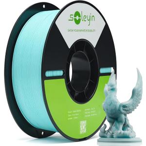 Creality Colorful Soleyin Ultra PLA 3D Printer Filament 1.75mm, 300mm/s Speed, +/-0.02mm Accuracy, Quick Cooling & Shaping, 1kg Spool (2.2lbs), for Creality Ender K1, K1C, K2 Pro/Plus Series (Blue)