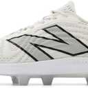 New Balance Men's FuelCell 4040 V7 Molded Baseball Shoe (5.5, Optic White/Rain Cloud)