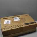 Wooden Under Desk Foot Warmer, Powerful Fast Heating Personal Heater for Feet and Legs, Silent Energy Saving with Thermostat & Timer for Home Office (Temp Adjustment Tutorial in Video Gallery)