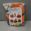 Winlyn 30 Sets Fall Halloween Pumpkin Decorations DIY Pumpkin Craft Kits Foam Pumpkin Shapes 8" W and Smile Fall Leaves Glitter Leaves Pumpkin Decorating Stickers for Kids Classroom Party Activities