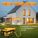 Kanayu 20ft Generator Transfer Switch Adapter Cord Compatible with NEMA L5-30p to L14-30r, 30 Amp Locking 3 Prong to 4 Prong Adapter Rv Generator to House Inlet Box, STW 10 Awg, Etl Listed