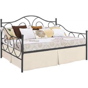 Pleated Bed Skirt with Split Corners for Daybeds - Three Side Coverage - Made with Brushed Microfiber, (Twin Size, Ivory Solid)/16 Inch Drop