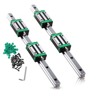 HGR20 Linear Guide Rail kit 2Pcs HGR20 600mm Linear Slide Rails and 4Pcs HGH20CA Linear Blocks Bearing Block, Anti Rust and High Precision CNC Parts for Automated Printer