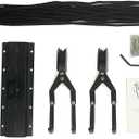 Ihomepark Bike Hoist for Garage Ceiling Storage, Heavy Duty Bicycle Lift Mountain Bicycle Hanging Rack with 3 Pulley and 45 ft Adjustable Rope | 100 lb Capacity