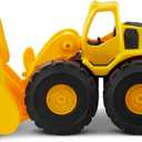 CAT Construction Toys, Construction Fleet 10" Front Loader Toy - HeavyDuty Plastic, Working Bucket & FreeRolling Wheels, Indoor/Outdoor Sandbox Vehicle for Toddlers & Kids Ages2+