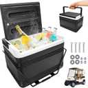 Universal Golf Cart Ice Cooler, Portable 8L Ice Box Compatible with EZGO/Club Car/Yamaha, Allow 48 Hrs Fresh, Ice Chest Box, for Drinks, Camping, Beach, Fishing