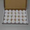 Homemory 24Pcs Flickering Flameless Candle Battery Operated, 200+Hours Fake Electric LED Tea Lights for Votive, Centerpiece Table Decorations, Wedding, Aniversary, Halloween, Christmas (Warm White Glow  White Body)