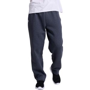 Russell Athletic Men's Dri-Power Open Bottom Fleece Pocket Pant, Black Heather, Small