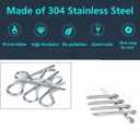 Cotter Pin Assortment Kit,Hincell 302pcs 13 Size Cotter Pins Assortment Kit 304 Stainless Steel R Clips Hardware Pins & Hairpin Cotter Pins Set for Trucks, Engine Repair