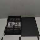 Desk Organizer and Accessories, 2-Tier Computer Monitor Stand Riser with Drawer and 2 Pen Holders, Laptop Stand, Office Desk Accessories for Office Supplies, Black