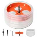 Storystore 6 inch Hole Saw for Recessed Lights,Hole Saw Kit with Dust Bowl, Drill Bit for Wood Metal Plastic,Bi-Metal Drywall Saw, Hole Cutter for Clean and Precise Cuts