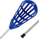 Jenaai 2 Pack 40 Inch Youth Lacrosse Sticks Practice Lacrosse Sticks Aluminum Training Equipment for Beginners Amateur Athletes Indoor Outdoor Sport(Blue)