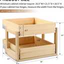 Mulush Pull Out Cabinet Organizer 26''W×21''D×16''H Slide Out Drawer