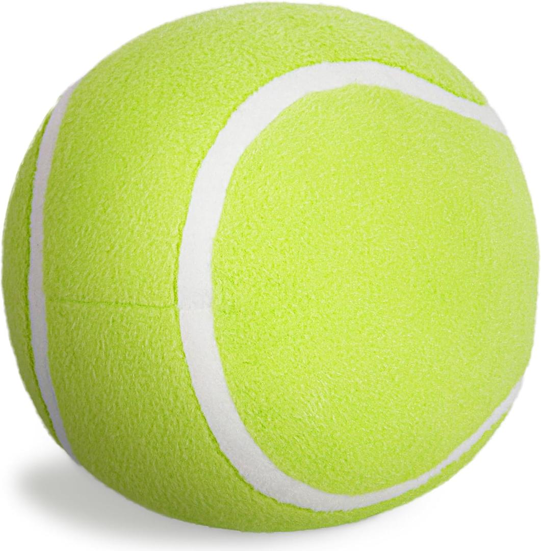 Tennis Ball Plush, 11.8" Soft Tennis Stuffed Toy Tennisball Throw Pillow Fluffy Tennis Plushies Sport Theme Gift for Kids Boy & Girls Children