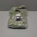 Winlyn 4 Pcs Artificial Snowy Cedar Pine Candle Rings Evergreen Pine with Red Pip Berries and Pinecones Wreaths Farmhouse Christmas Candle Holder Rings 15" Wide for Winter Holiday Mantel Door Cabinet