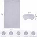 Travel Blanket, Airplane Blanket, Ultra-Soft, Warm & Lightweight, 65x40 in, Outdoor Blanket Essentials for Women, Men & Kids, Included Eye Mask, Luggage Sleeve & Backpack Clip (Dark Grey)