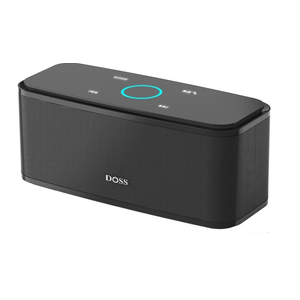 DOSS SoundBox Touch Wireless Bluetooth Speaker-12W HD Sound with Rich Bass, IPX5 Waterproof, 20H Playtime, Handsfree, for Gatherings, Home, Office, Outdoor, Travel-Blue