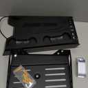 PS5 Wall Mount Kit with Charging Station for Edge & Dual Controller, 9 Light Modes PS5 Cooling Station with 3-Level Fan, PS5 Pro Stand Wall for PS5/Slim/Pro Disc&Digital, PS 5 Accessories Shelf Mount (Black)