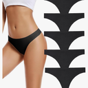 voenxe Seamless Women Underwear Thongs,No Show Ladies Thong,No Line Workout Breathable Comfortable Panties,Soft Undies,5-Pack, S