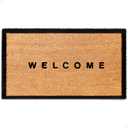 THEODORE MAGNUS Door Mat  Coir Doormat for Outdoor Entrance, Durable Welcome Mat with Non-Slip Backing, Perfect for Front Door and Entryway - Outdoor/Indoor - Welcome w/Border - 17" x 30" (1'5" x 2'6" (Rectangular))