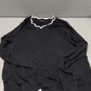 OFEEFAN Womens V Neck Sweaters Pullover Cozy Lightweight Sweaters Long Sleeve Tops Winter Clothing 2026 (Large, Black)