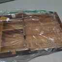 Couch Insert Table for Middle Seat, Acacia Wood 15.35" x 9.84", 15.35"L x 9.84"W x 3.11"H