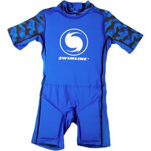 SWIMLINE Buoyant Zip-Up Swim Trainer Vest  Floating Life Jacket Suit for Children Ages 4+, Large 40-55 lbs, Boys, Blue