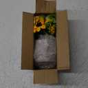Factory Direct Craft Artificial Mixed Foliage and Sunflower Spray for Summer Arrangements and Fall Decorating