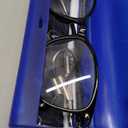 VisionGlobal Blue Light Blocking Glasses for Women/Men, Anti Eyestrain, Computer Reading, TV Glasses, Stylish Square Frame, Anti Glare(Black,+4.00 Magnification) (05_nola_black)