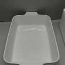 MALACASA 4.4 QT Baking Dish, 9x13 Large Casserole Dish for Oven, Ceramic Baking Pan, Rectangular Lasagna Pan Deep with Handles for Baking, Durable Microwave Oven Safe, Wedding Gift,White, Series BAKEBAKE