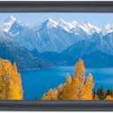 15x30 inch Picture Frame Solid Wood Black Panoramic Photo Frame,Suitable for Poster/Painting/Group Photo/Puzzle (A23B1530)