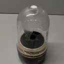 Makeup Brush Holder 360 Rotating, [Upgrade & with Cover] Makeup Brush Organizer for Vanity Countertop Bathroom (Black)