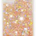 Compatible with iPhone 11 Pro Max Case, Bling Glitter Liquid Clear Case Floating Quicksand Shockproof Protective Sparkle Silicone Soft TPU Case for iPhone 11 Pro Max. YBL Love Gold
