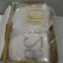 FIQSTER Frosted Arch Gold Table Numbers for Wedding Reception - Table numbers 1-30 - 5x7" Frosted Arch Acrylic Table Signs with Gold Mirror Numbers for Banquet, Party, Event, Anniversary (Table Numbers 1-30)