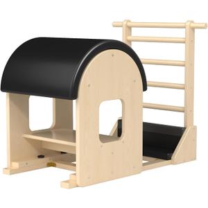 Pilates Barrel, Pilates Spine Corrector is Designed for People who Work in Offices, Pilates Arc Corrects Posture, Relaxes,Stretches to Make The Spine Soft and Supple- Sturdy Solid-3h09n1 (Black)