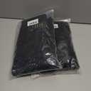 2 x DOCUMO Fleece Lined Tights for Women Thermal Pantyhose Winter Warm Fake Translucent Tights High Waisted Thick Leggings (Black)