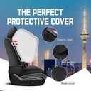 Car Seat Covers for Honda Civic 2000-2025, Stylish Sport Seat Cover, Premium Nappa Leather Car Seat Cover. Automobile Seat Covers Sets.(Luxury 5 Seats/Pure Black)