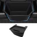 Rear Center Console Trash Can for Tesla Model Y Juniper 2025 2026 Back Seat Rear Center Console Organizer Storage Box with ABS Lid Car Interior Accessories