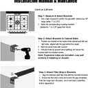 30" Slide-In Range Rear Filler Kit, Stainless Steel Stove Gap Filler Behind Range, 1" or 2.25" Adjustable Backguard Trim Kit, Easy to Install Backsplash Gap Cover Compatible with 30" Ranges, Black