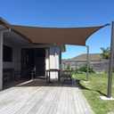 SUNNY GUARD Sun Shade Sail 20' x 23' Rectangle Brown UV Block Sunshade for Backyard Yard Deck Patio Garden Outdoor Activities and Facility(We Make Custom Size)