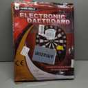 WIN.MAX Electronic Dart Board Soft Tip Dartboard Set LED Displays 3 Languages with 12 Darts 100 Tips Power Adapter