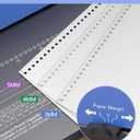 MAKEASY Spiral Binding Machine, 4:1 Pitch, 12 Sheets Punch Capacity, Electric Coil Insert, Book Binder Machine for A4/A5/Letter Size Paper, Comes with 100 pcs 5/16'' Coils & Pliers