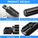 Motorcycle Front Rider Foot Pegs Compatible with Harley Softail Breakout Street Bob Sport Glide Low Rider FLSB FXST FXBB FXBBS FXLR FXLRS FXBR FXBRS RH1250S 2018-2025(Black)
