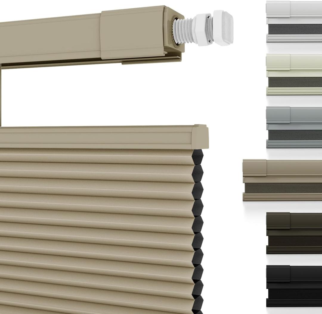 Changshade No Drill Custom Top Down Bottom Up Cellular Shades, No Tools Blackout Cordless Honeycomb Shades for Home,Thermal Insulation Blinds for Bedroom,Office,Living Room,Easy to Install Changshade No Drill Custom Top Down Bottom Up Cellular Shades, No Tools Blackout Cordless Honeycomb Shades for Home,Thermal Insulation Blinds for Bedroom,Office,Living Room,Easy to Install